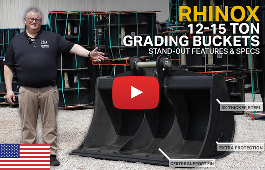 12-15 Ton Grading Buckets - Specs & Best Uses (Video)