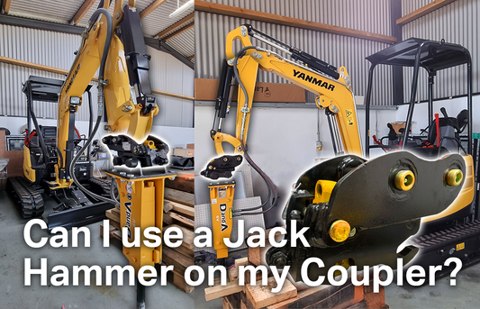 Can I use a Jack Hammer on my Mechanical Pin Grabber Coupler? Will it void my warranty?