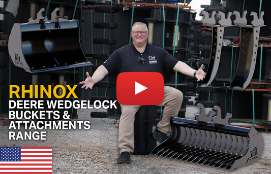 Deere Wedgelock Quick Attach Buckets & Attachments (Video)