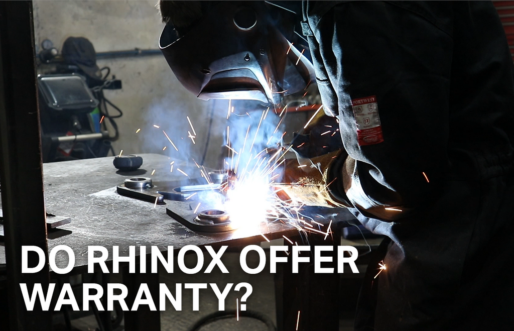 Do Rhinox offer warranty on buckets and attachments?
