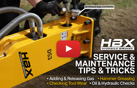 How To Service the Rhinox Hydraulic Hammer (Video)