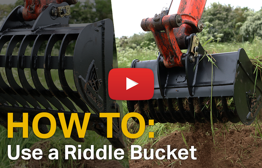 How To: Use an Excavator Riddle Bucket / Skeleton Bucket (Video)