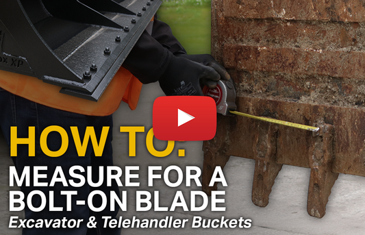 Measuring an Excavator Bucket for a Bolt-on Cutting Edge (Video)