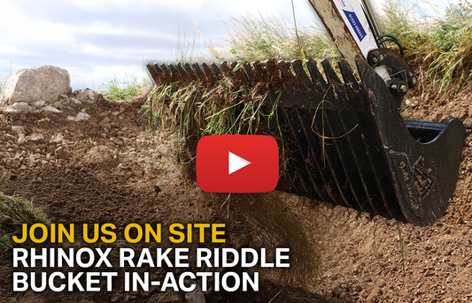 Join Us On Site - Rhinox Rake Riddle Bucket In Action (Video)