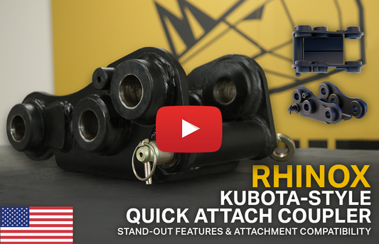 Rhinox Kubota-Style Quick Attach Coupler (Video)