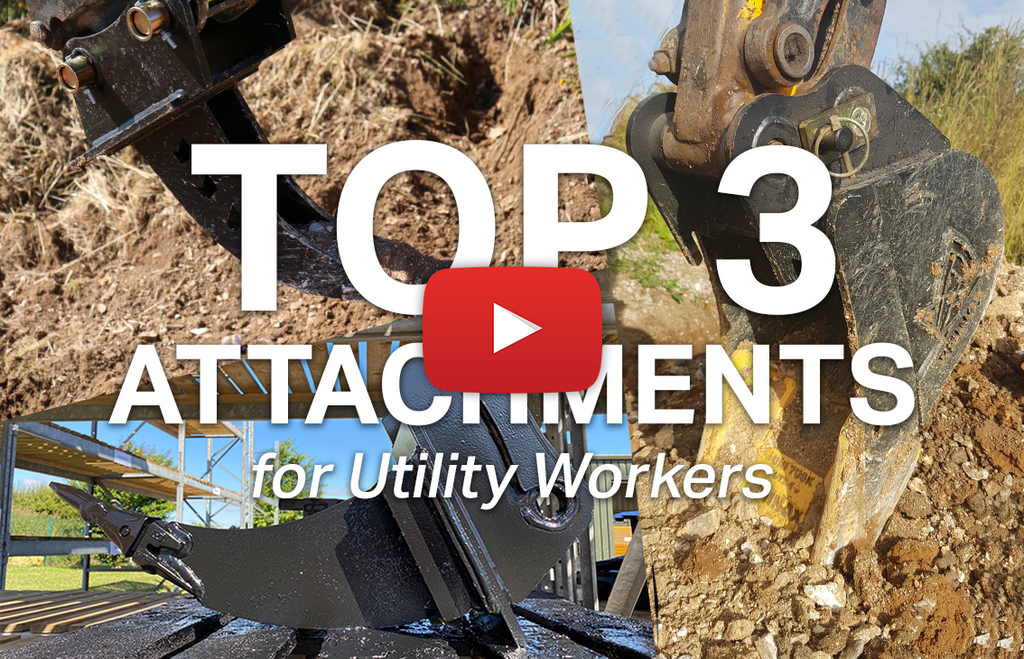 Top 3 Excavator Attachments for Utility Contractors / Workers (Video)