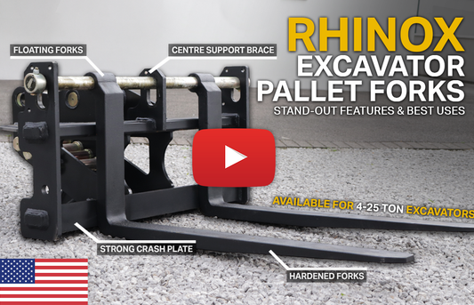Rhinox Excavator Pallet Forks Range (Video)