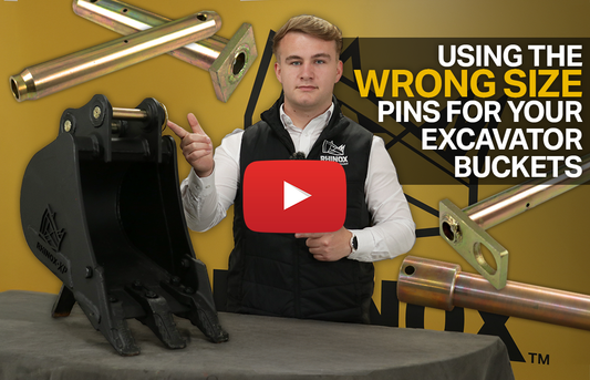 Wrong Size Bucket Pins - How they damage your excavator! (Video)