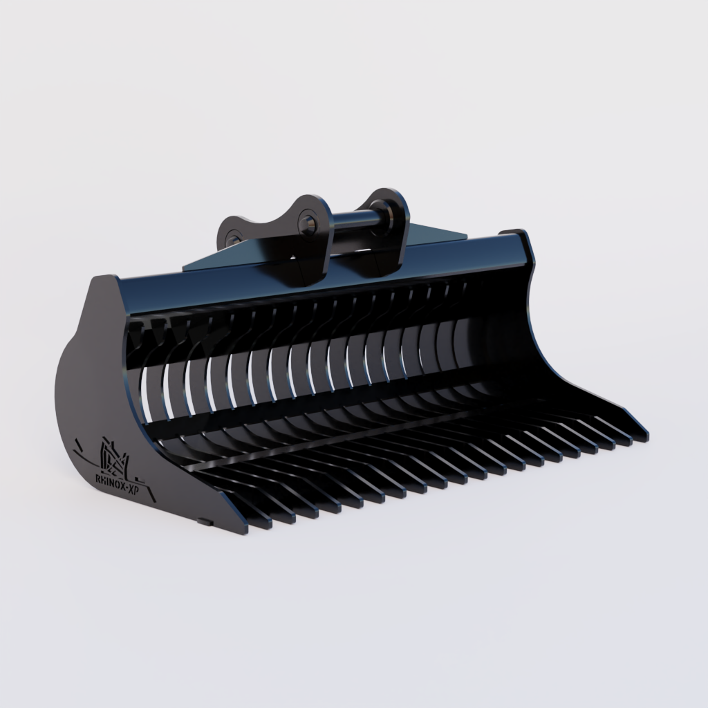 Deere 135 P-Tier Excavator Rake Riddle Bucket - 72"