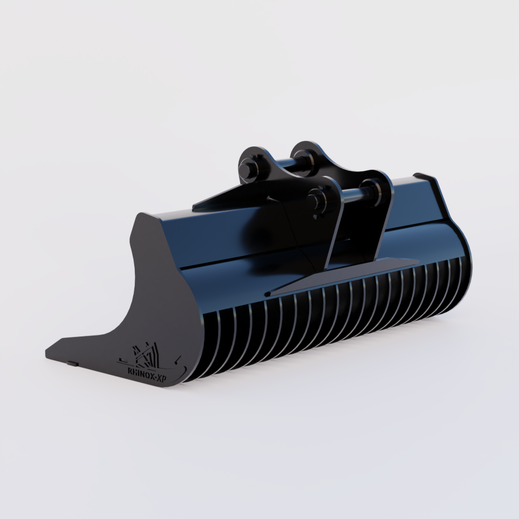 CASE CX130D Excavator Rake Riddle Bucket - 72"