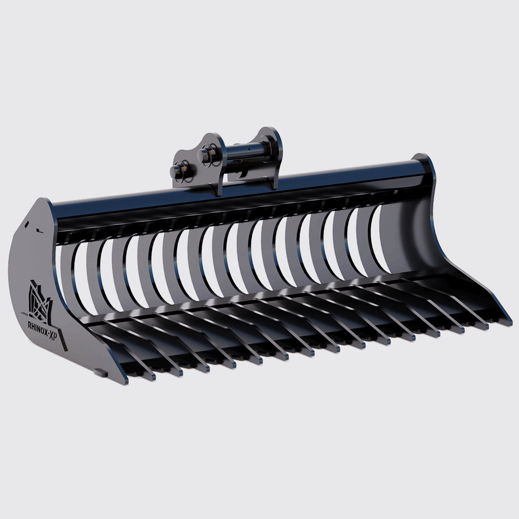 Bobcat E20 Rake Riddle Bucket 36 Inch | Rhinox Group US