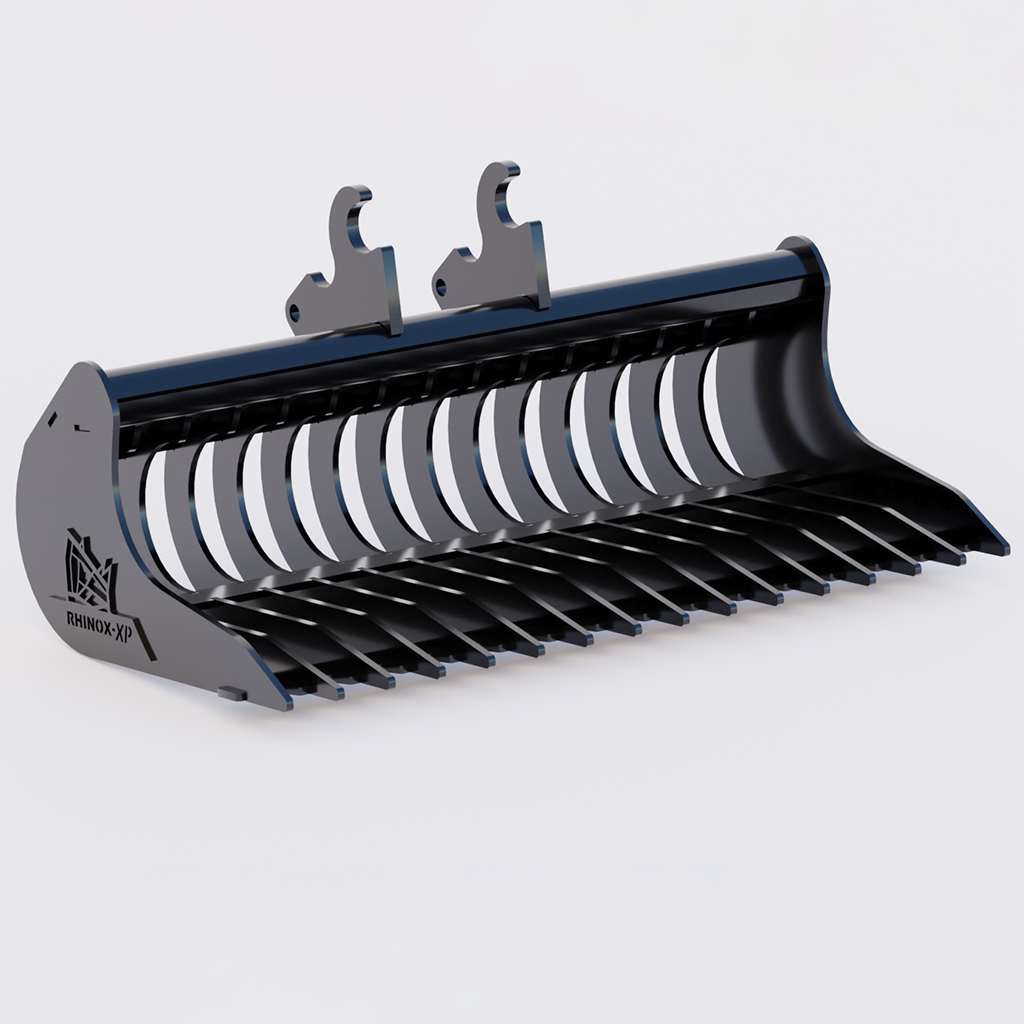 Kubota KX41 Quick Attach Rake Riddle Bucket 36 Inch | Rhinox Group US