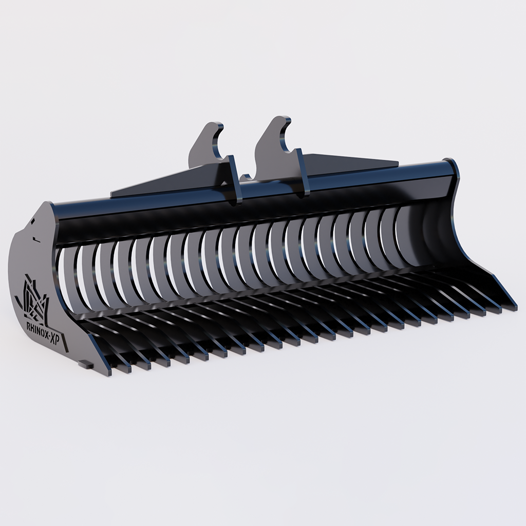 Kubota KX057-5 Rake Riddle Bucket 60 Inch | Rhinox Group US