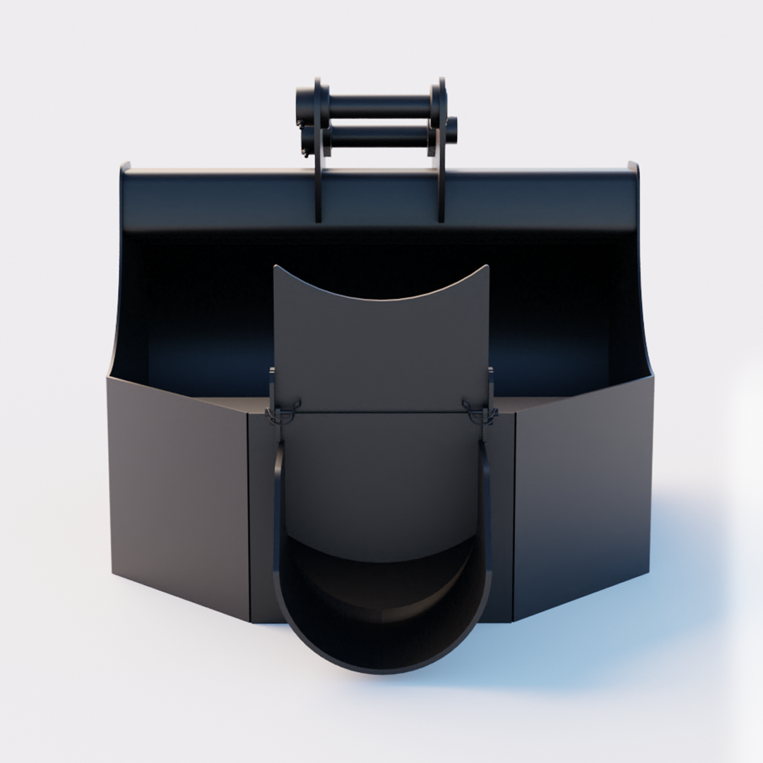 CAT 306 Concrete Pouring Bucket - Front 2