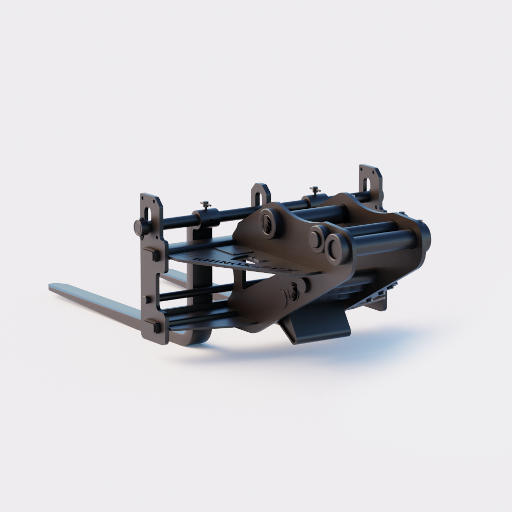 Linkbelt 245 X4 SPIN ACE Pallet Forks Back