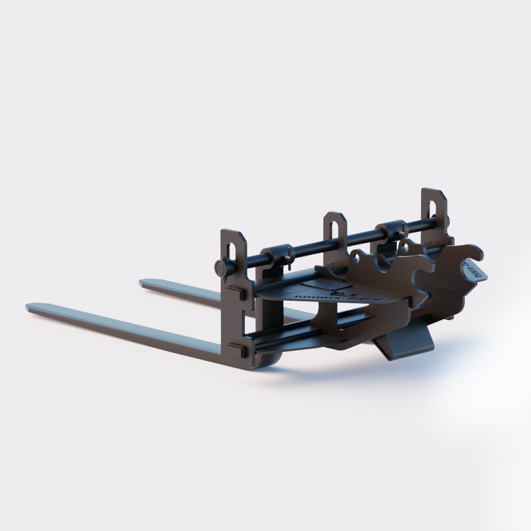 Kubota KX71-2 Quick Attach Pallet Forks Back