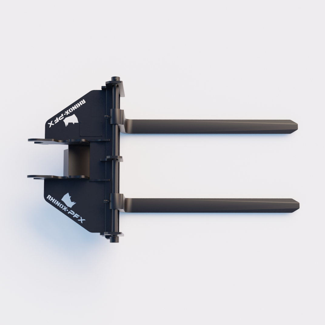 Kubota KX71-2 Quick Attach Pallet Forks Top