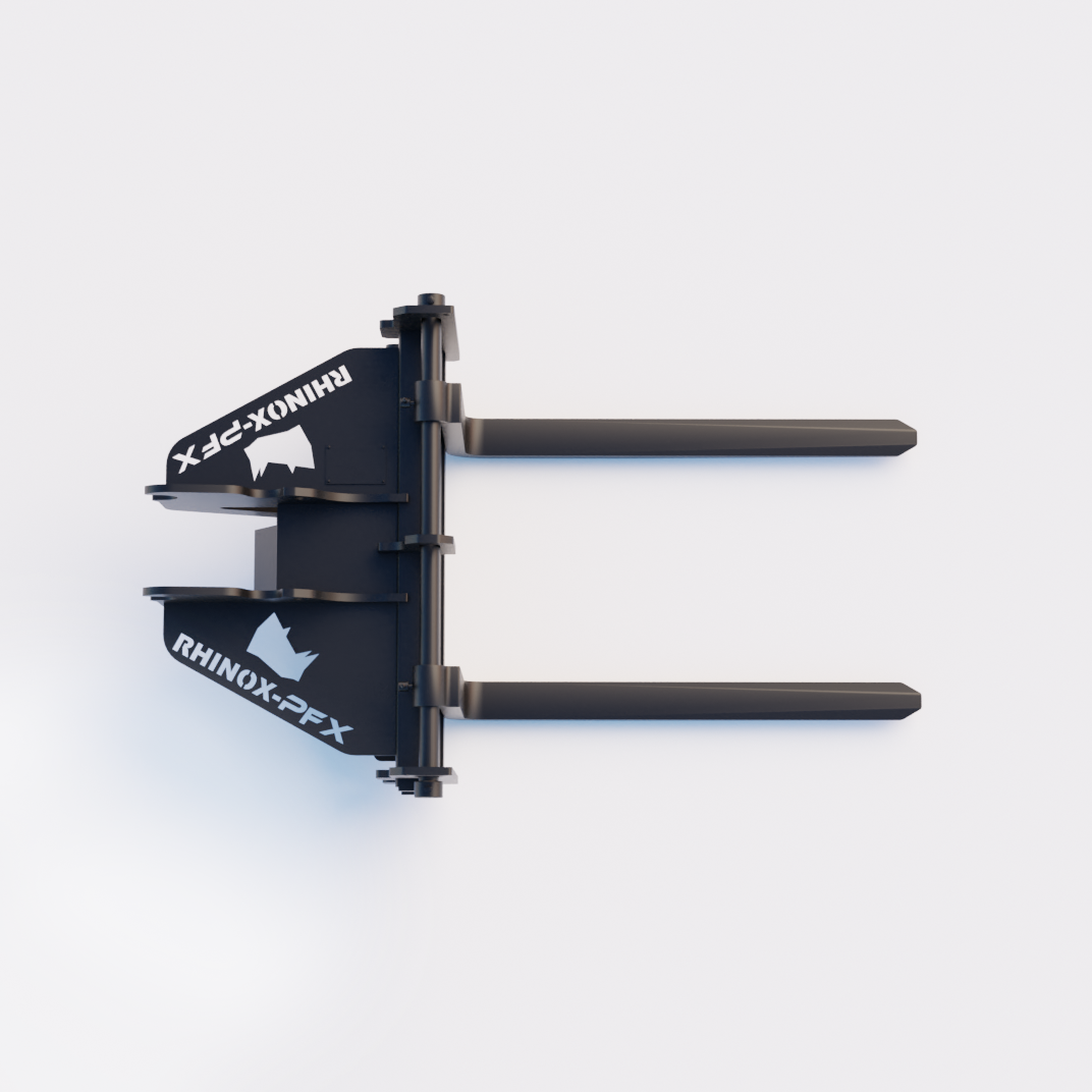 Kubota KX057-4 Quick Attach Pallet Forks Top