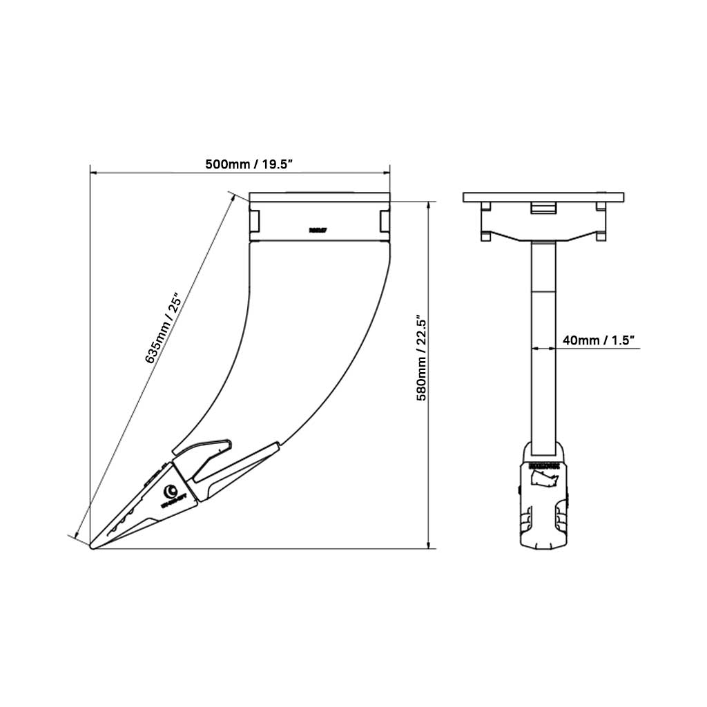 Bobcat E55 X-CHANGE Ripper Tooth / Hook