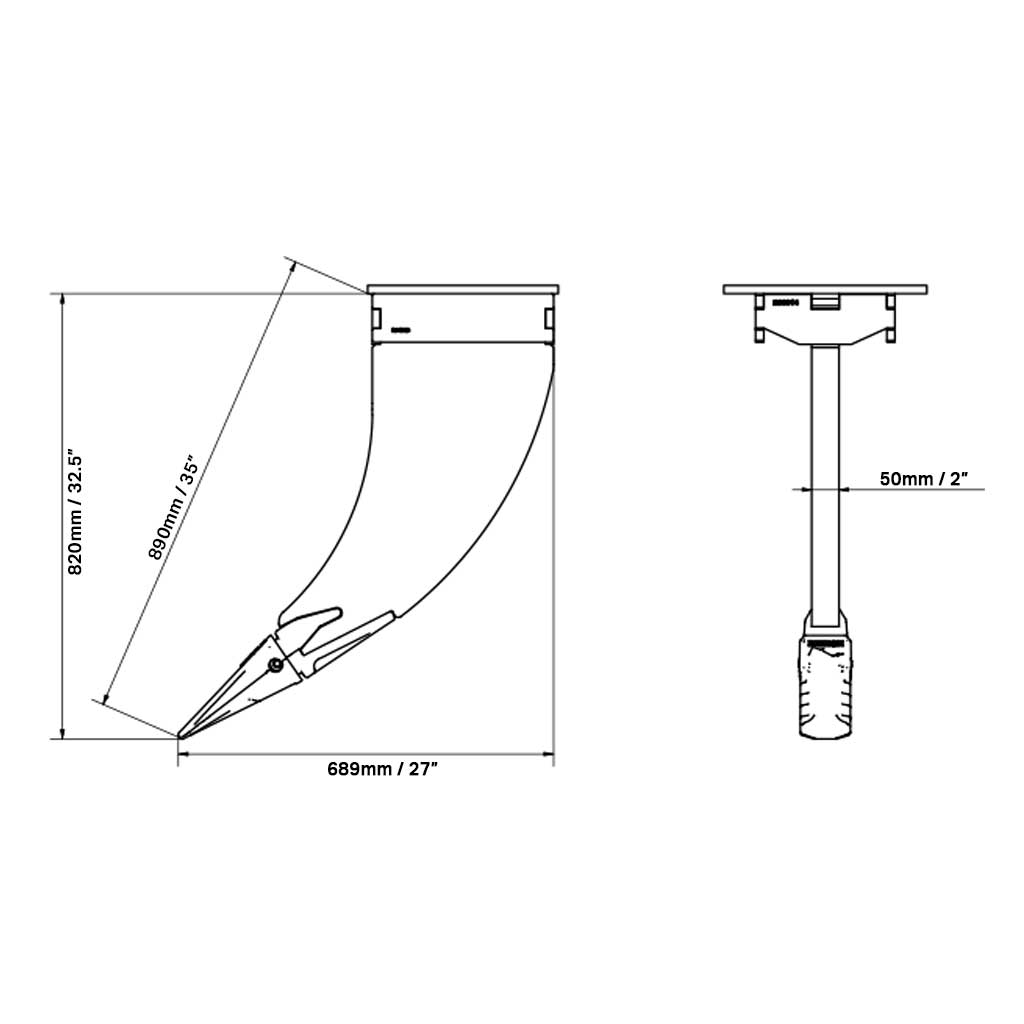 XCMG XE80E Ripper Tooth