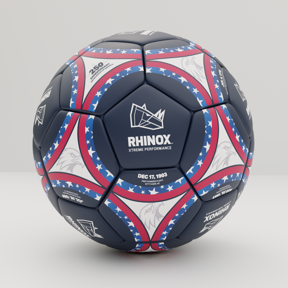 Rhinox x USA 250th Anniversary Celebration Soccer Ball