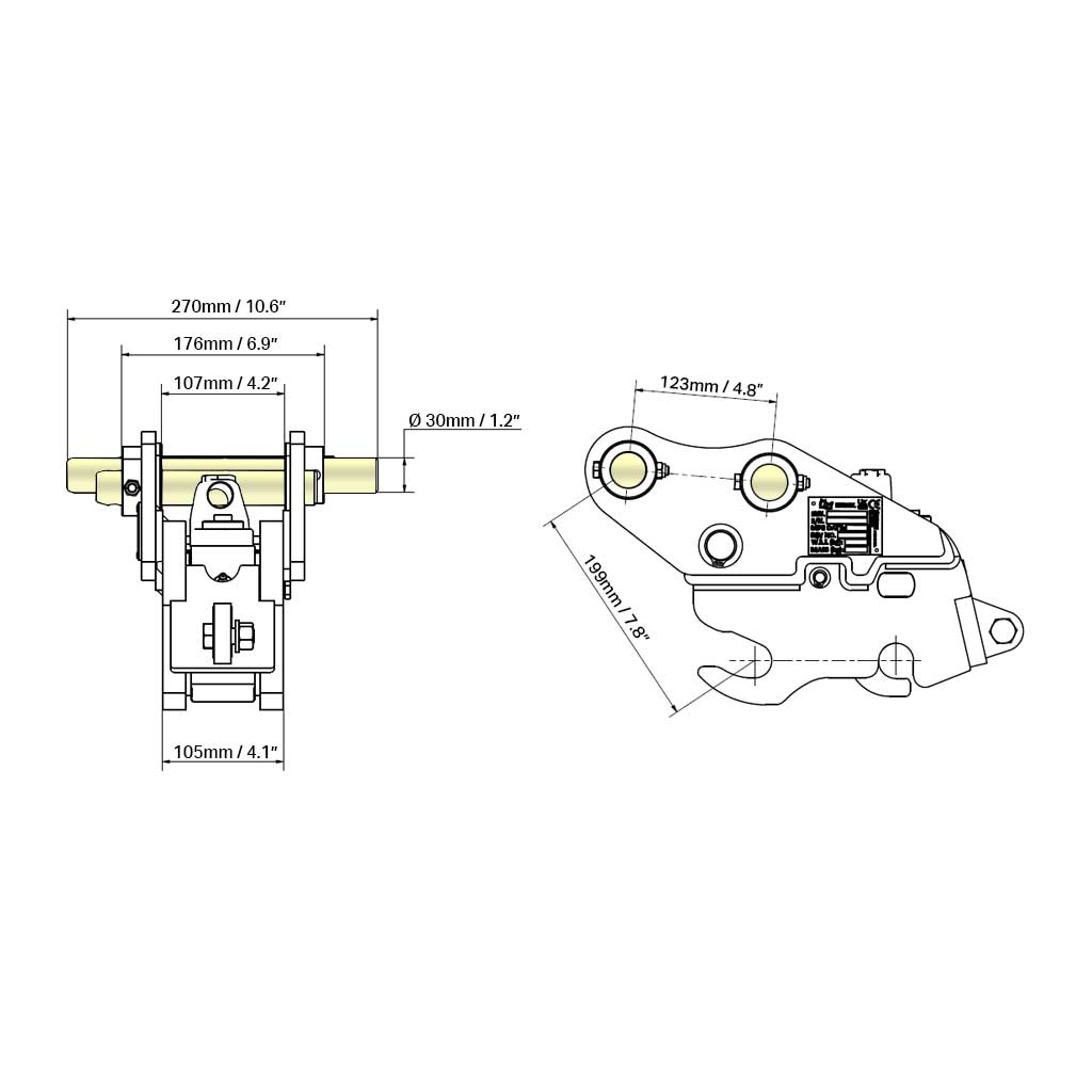Bobcat X322D Autolock Quick Coupler - Rhinox Group US