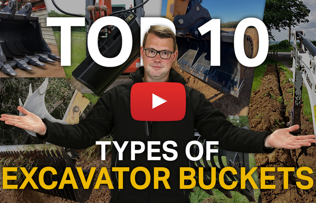 10 Different Types of Excavator Buckets (Video)