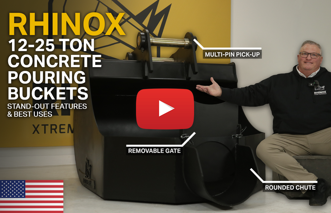 12 - 25 Ton Concrete Pouring Buckets (Video)