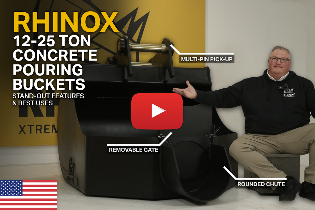 12 - 25 Ton Concrete Pouring Buckets (Video)