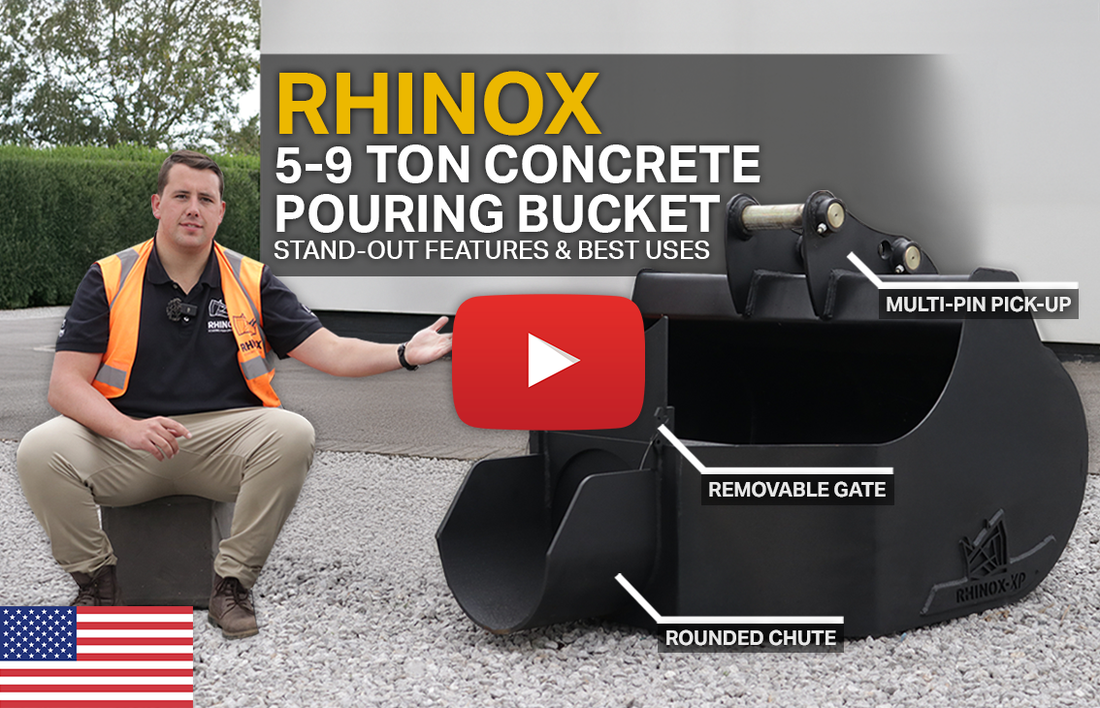 5 - 9 Ton Concrete Pouring Buckets (Video)