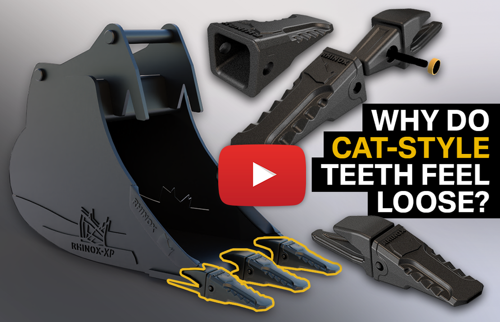 CAT-Style Excavator Bucket Teeth - Why do they feel loose? (Video)