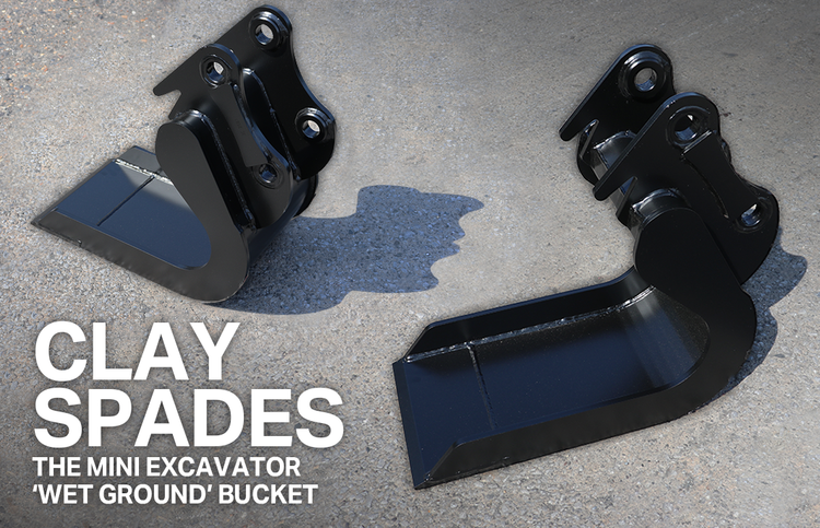 Excavator Clay Spades - The Wet Ground Bucket – Rhinox Group US