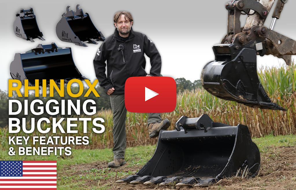 Rhinox Excavator Digging Buckets Range (Video)