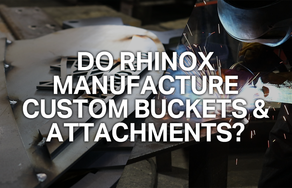 Do Rhinox make custom excavator buckets and attachments?