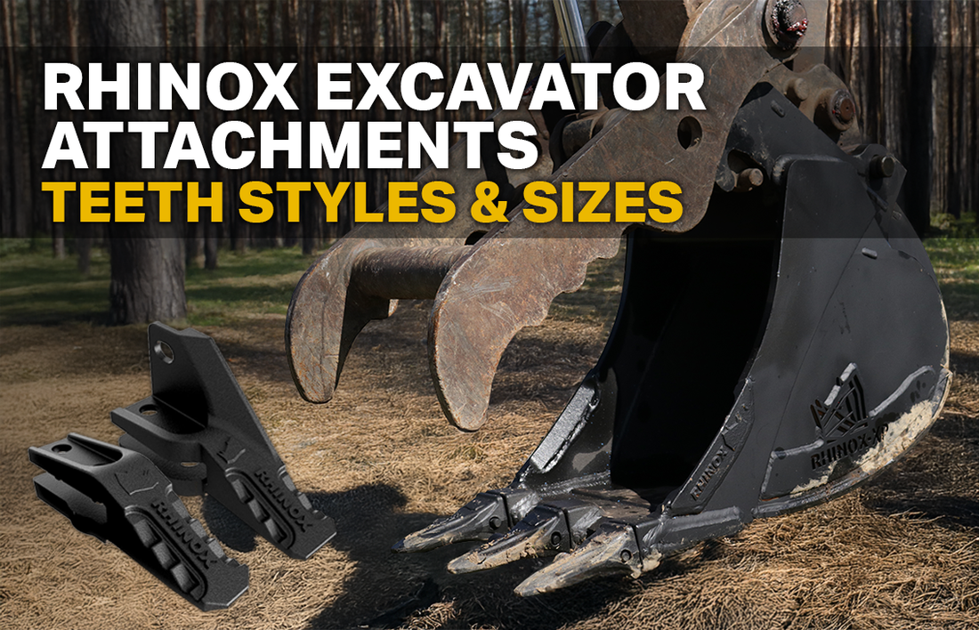 Rhinox Teeth Styles and Sizes - Buckets & Attachments