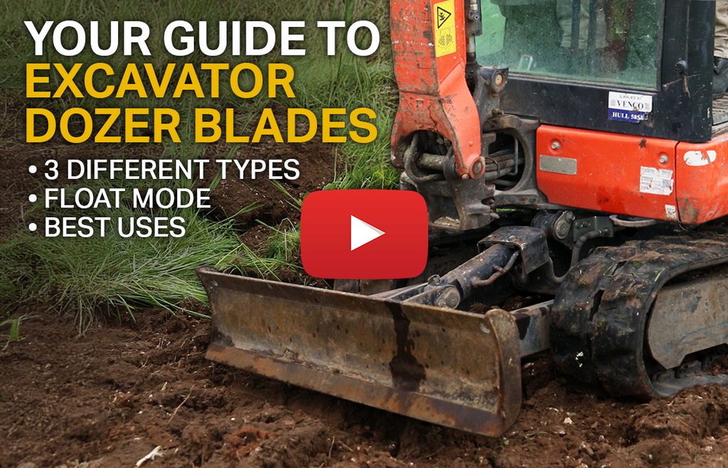 Excavator Dozer Blades - 3 Types, Float Mode (Video)