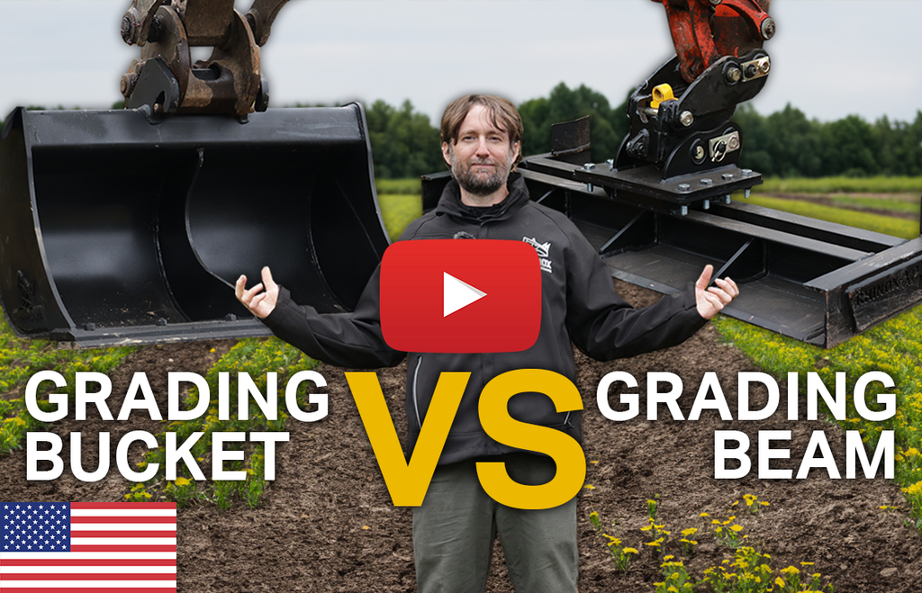 Grading Bucket VS Grading Beam (Video)