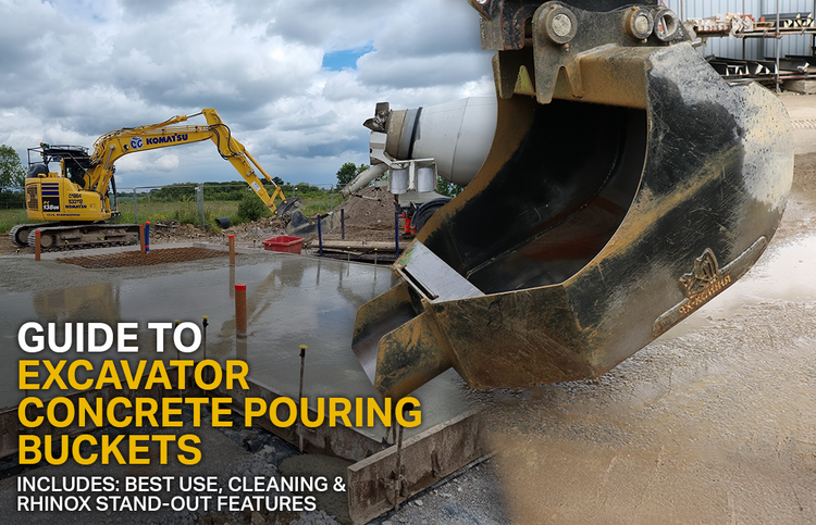 Guide to Excavator Concrete Pouring Bucket – Rhinox Group US