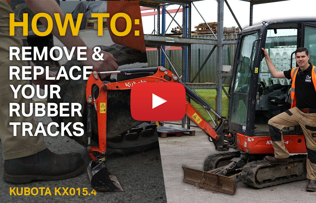 How To: Remove & Replace Rubber Tracks On Your Mini Excavator - Tips, Tricks and What You'll Need! (Video)