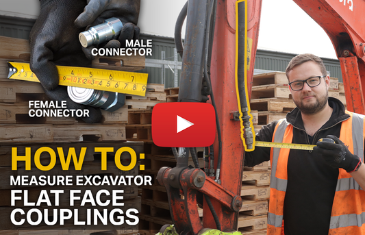 How To Measure Excavator Flat Face Couplings (Video)