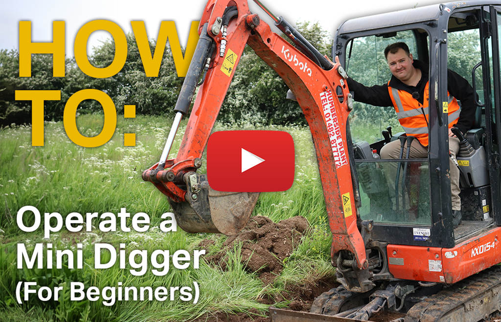 How To: Operate A Mini Digger / Excavator - For Beginners (Video)