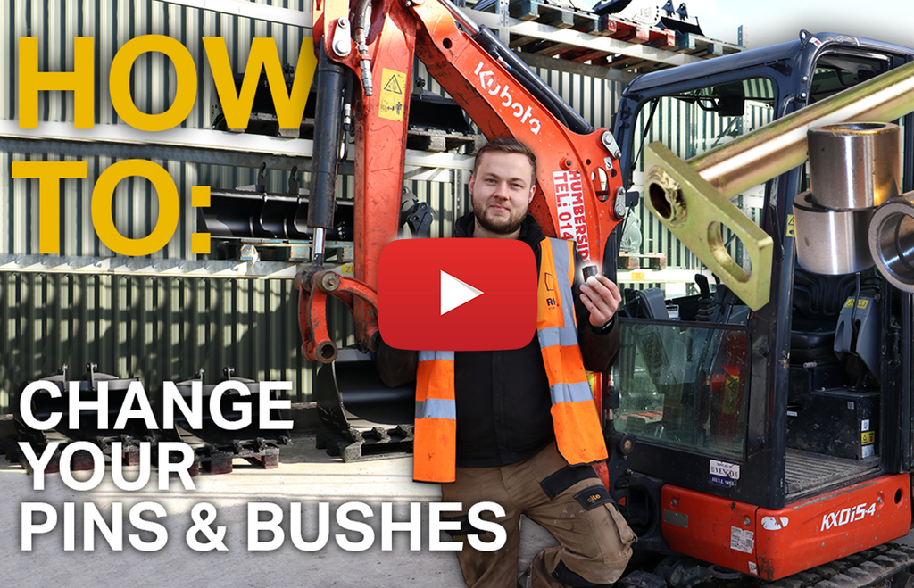 How To: Change your Digger / Excavator Pins and Bushes (Video)