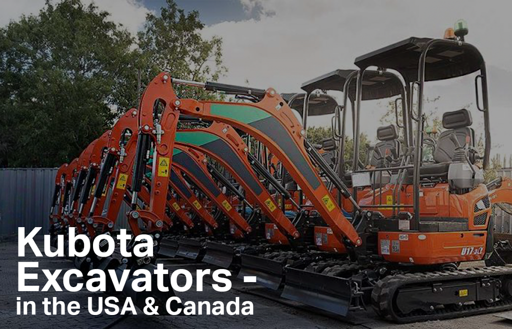 Kubota Excavators in the USA & Canada