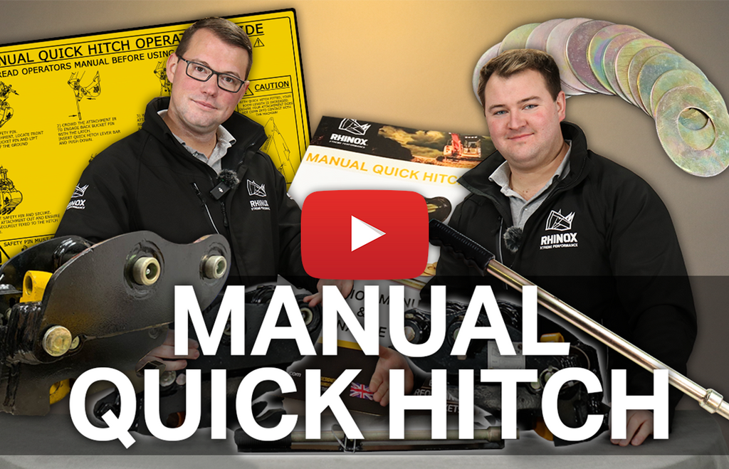 Mechanical Pin Grabber / Manual Quick Hitch - for your Excavator! (Video)