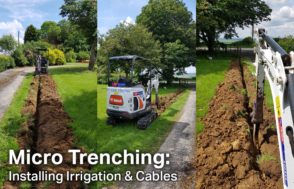 Micro Trenching: Installing Irrigation & Cable