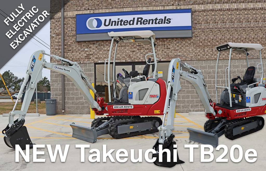 Fully Electric Excavator - NEW Takeuchi TB20e Electric Compact Excavator