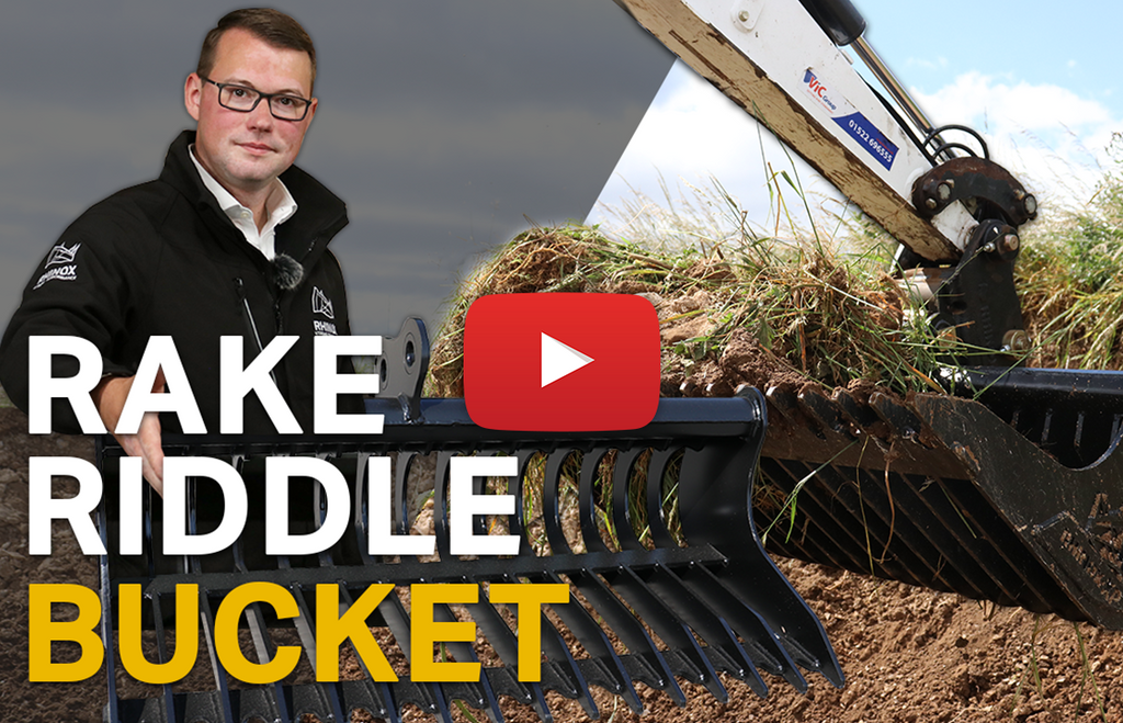 2 Attachments in 1 - Rake Riddle Bucket (Video)