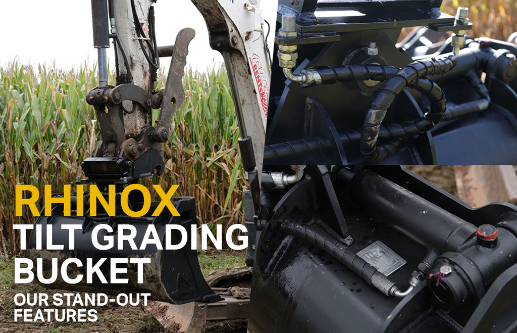 Rhinox Tilt Grading Bucket - Stand-out Features