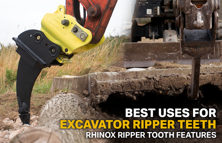 Best Uses of Excavator Ripper Teeth Attachment – Rhinox Group US