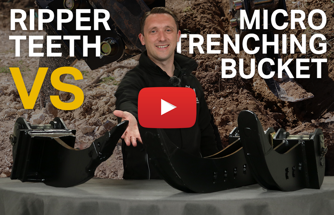 Frost Ripper Tooth VS Micro Trenching Buckets - Common misuses and when to use! (Video)